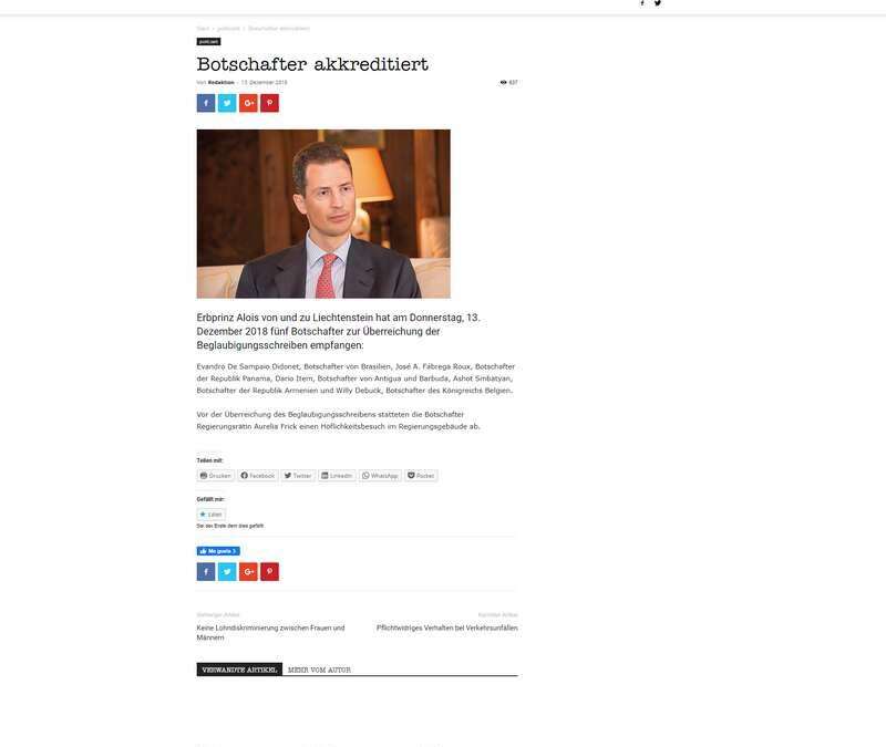 Botschafter akkreditiert